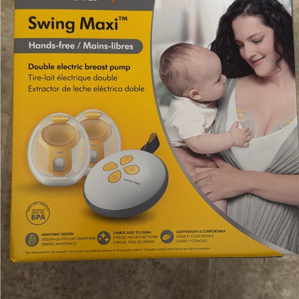 Medela Swing Maxi Electric Pump - Yellow and White